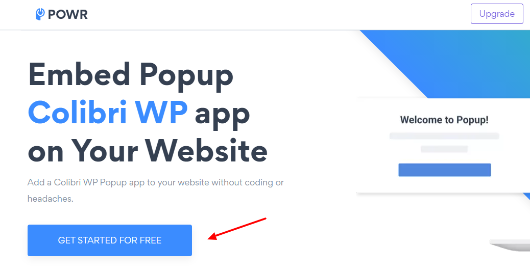 Pop-up WordPress plugin